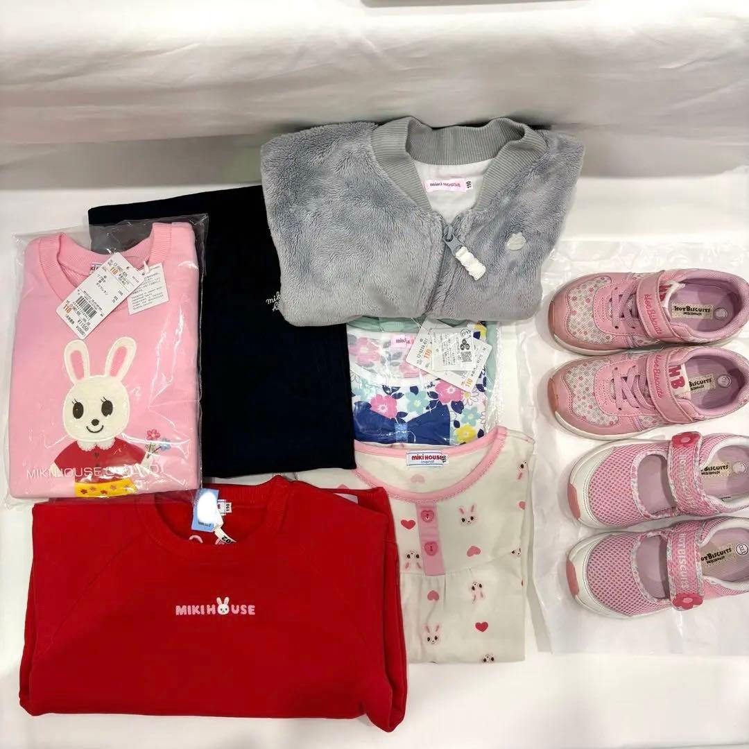 新品〜美品⭐️ 計4万円越え 12点　ミキハウス うさこ 110cm 17cm靴