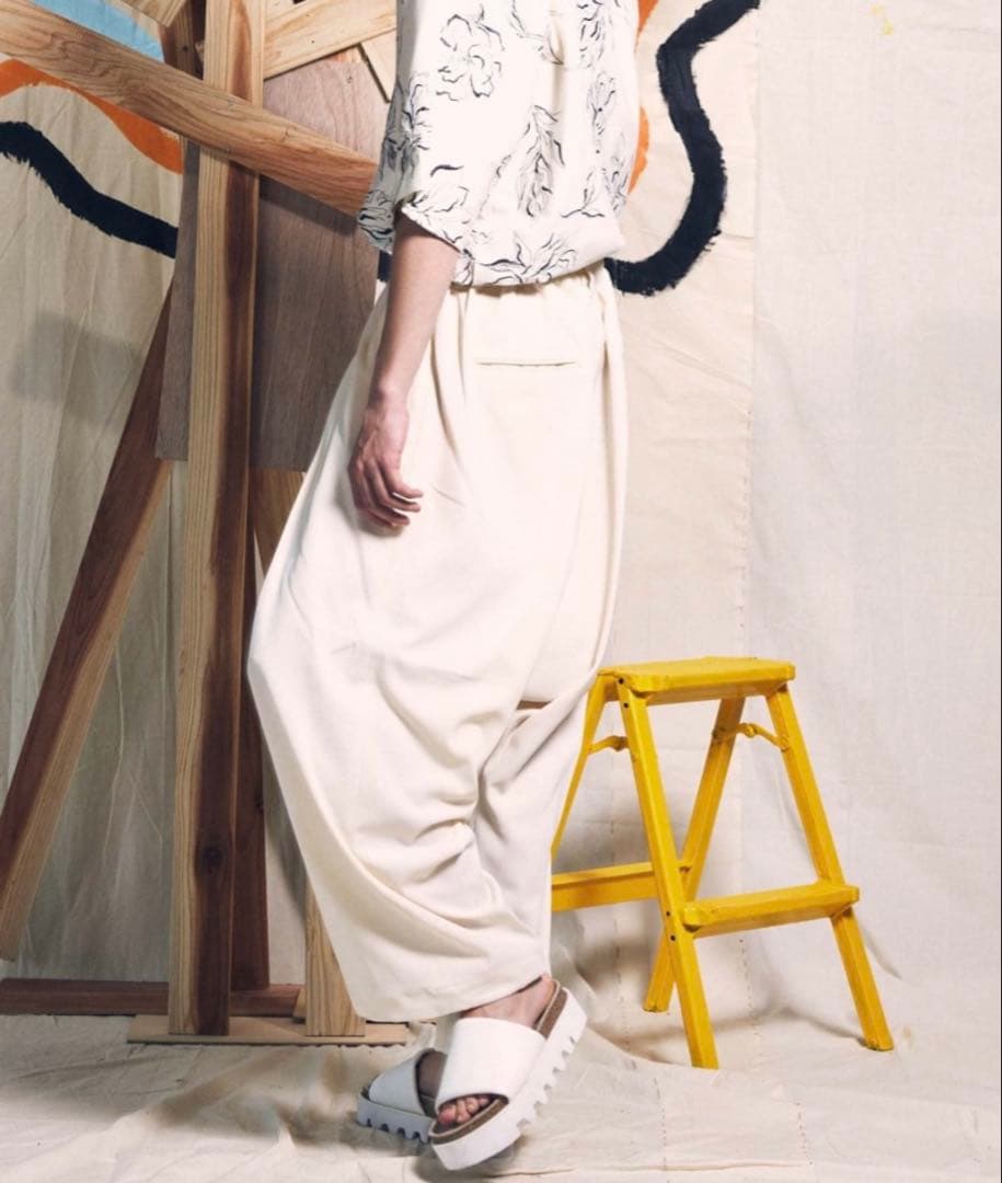 メゾンスペシャル ツイミーツイル 2タック サルエルパンツ