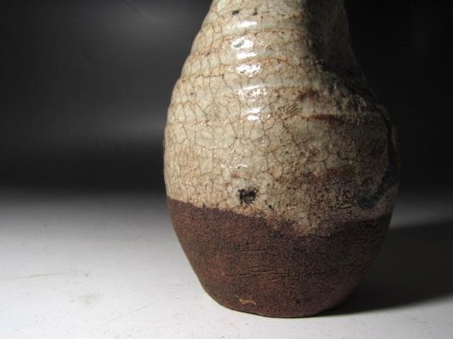 ☆　古唐津徳利　初代黒田陶々庵極めがございます☆y558