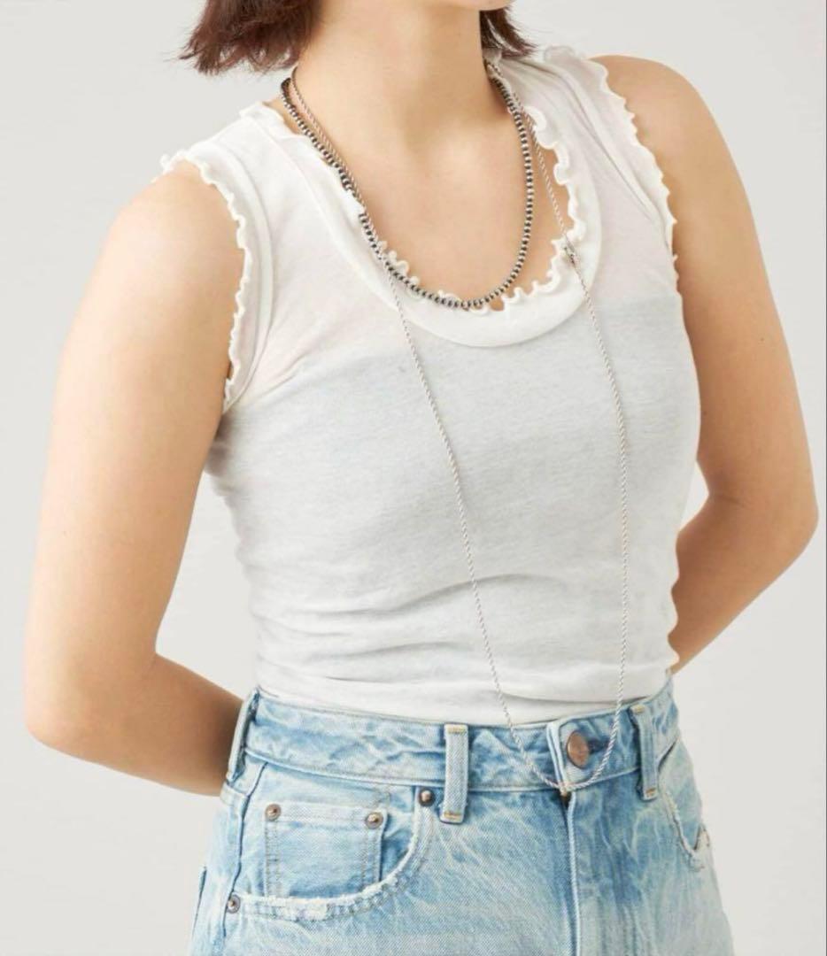 シームレスベーシック Flounce タンクトップ