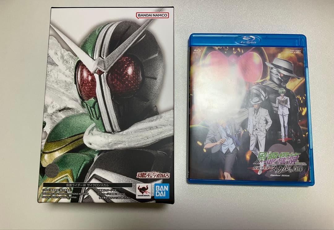 【中古品】S.H.Figuarts（真骨彫製法）仮面ライダーW サイクロンスカル