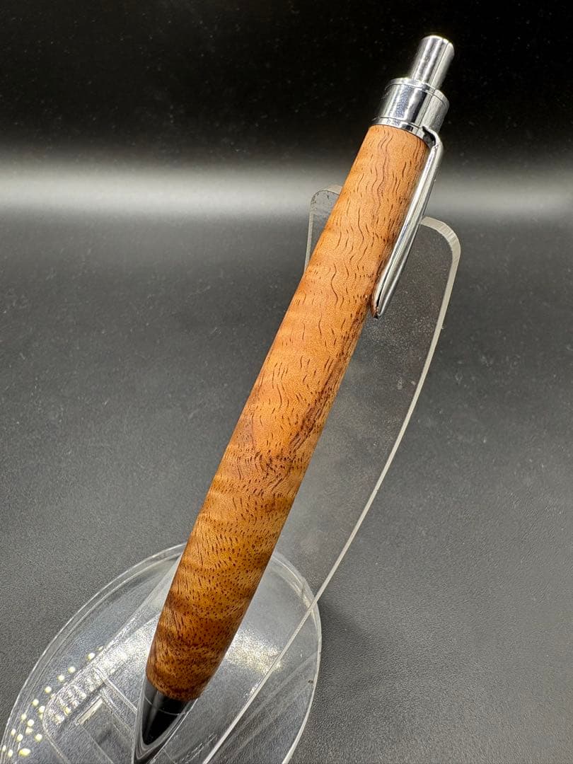 482極上　ハワイアンカーリーコア　木軸シャーペン　ボールペン