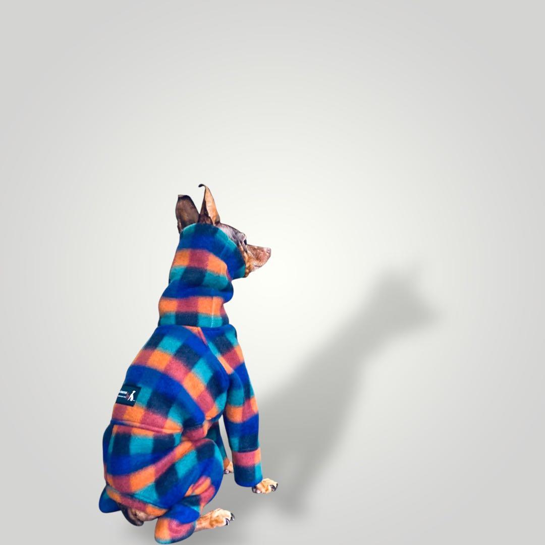 ㉑マルチカラーブロックフリース