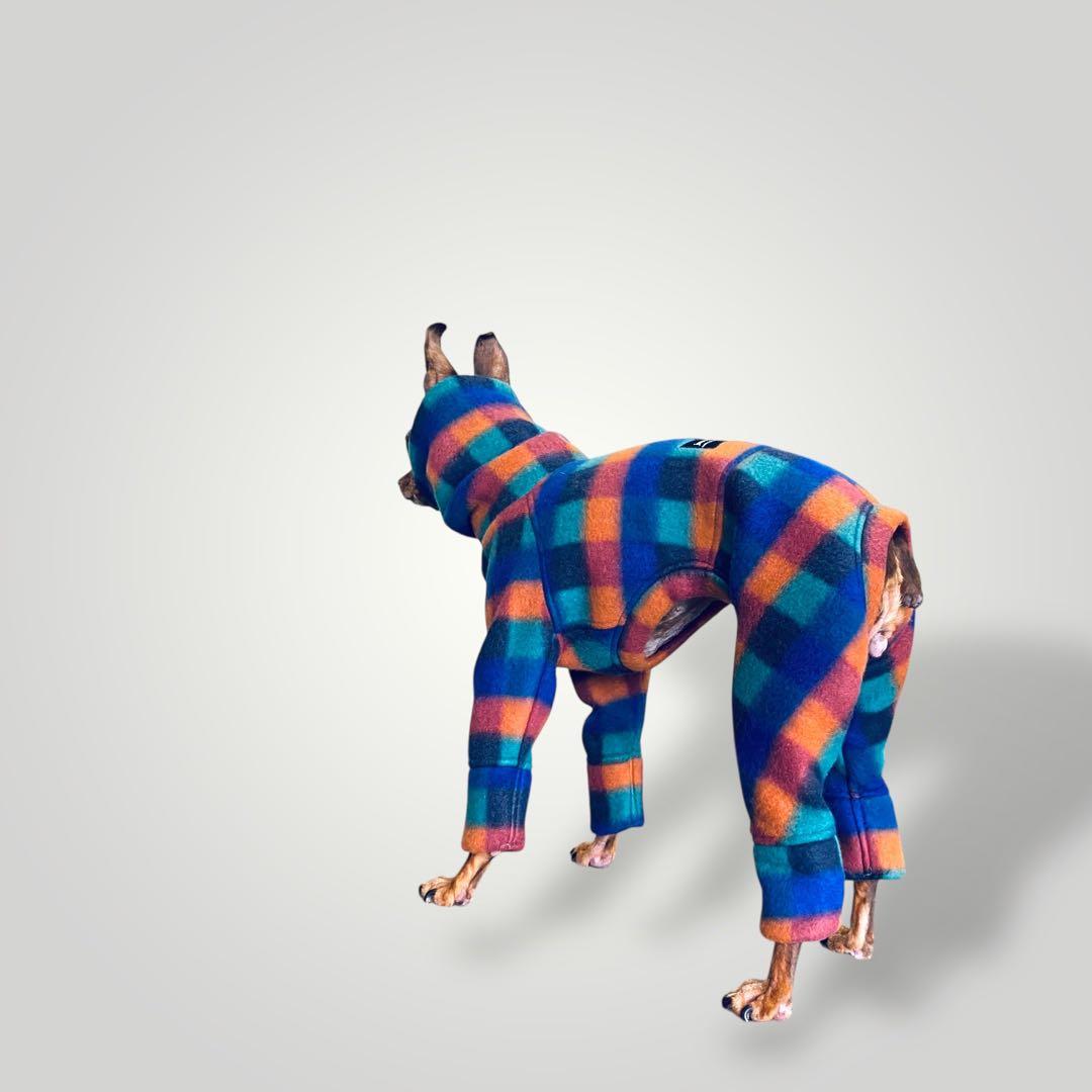 ㉑マルチカラーブロックフリース