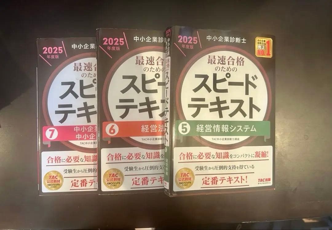 【中小企業診断士 最速合格のためのスピードテキスト 2025年度版】全巻セット