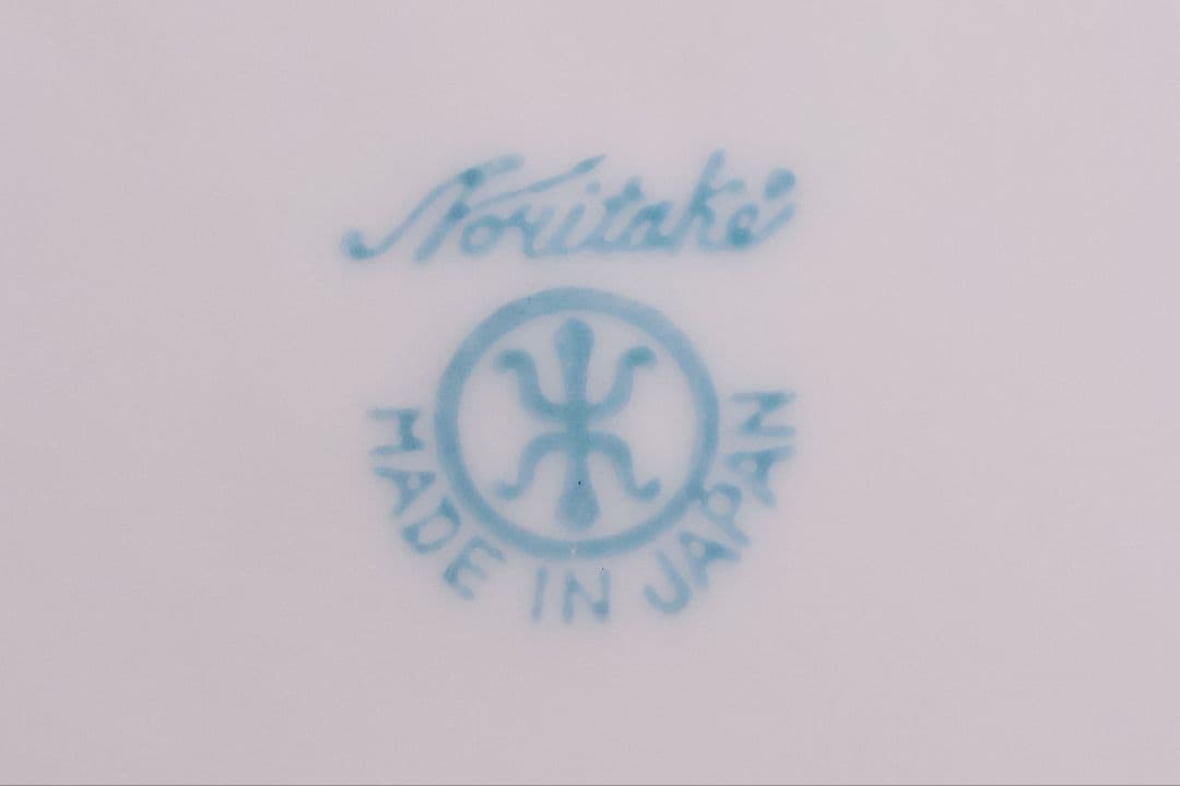 【CM300】オールドノリタケ 白鳥 風景 皿 プレート 金彩 ブルー 青 明治