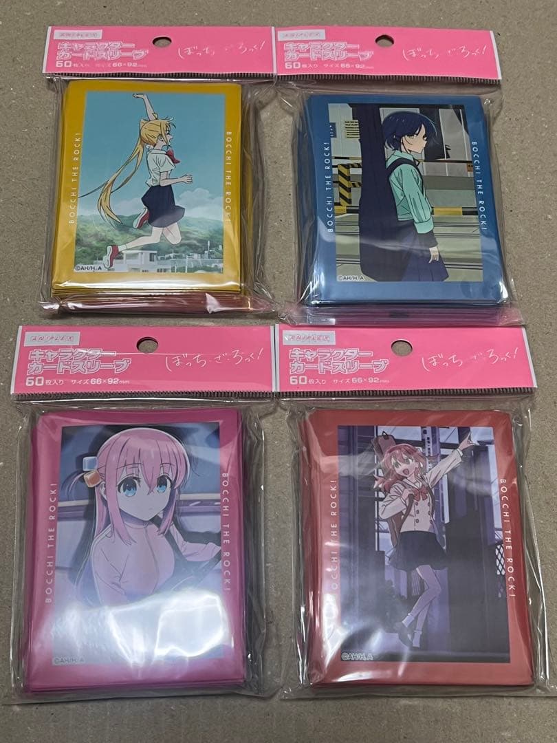 キャラクターカードスリーブ　ぼっち・ざ・ろっく！ 4種セット ANIPLEX