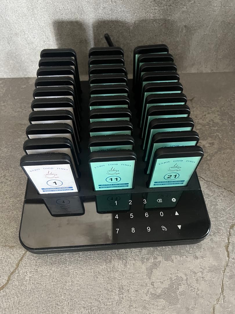 Zekory 無線呼び出しベル 受信機 30台 フードコート 卓上 呼出ベル