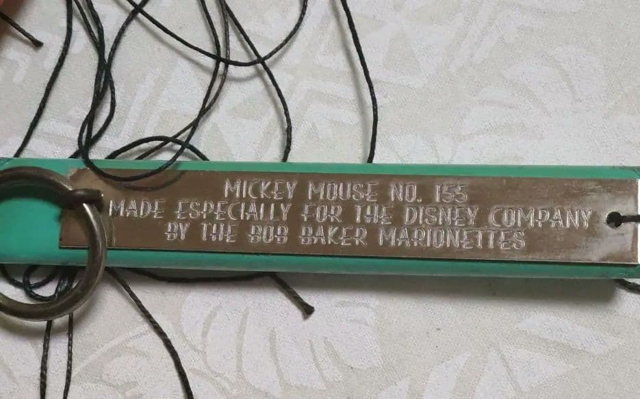 ミッキー操り人形 レトロ　マリオネット 希少　ディズニー　ヴィンテージ　美品