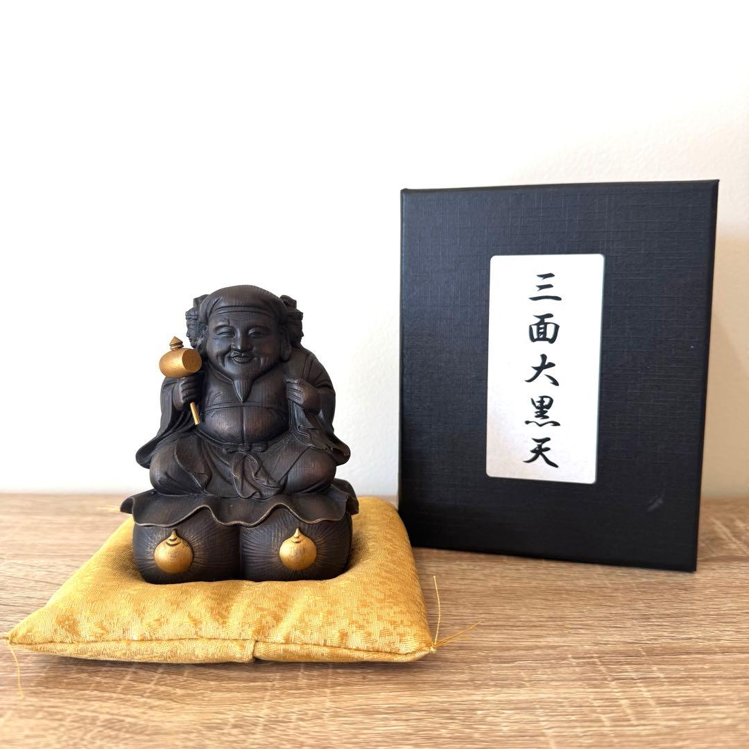 【開眼供養済】豊臣秀吉公の三面大黒天　圓徳院