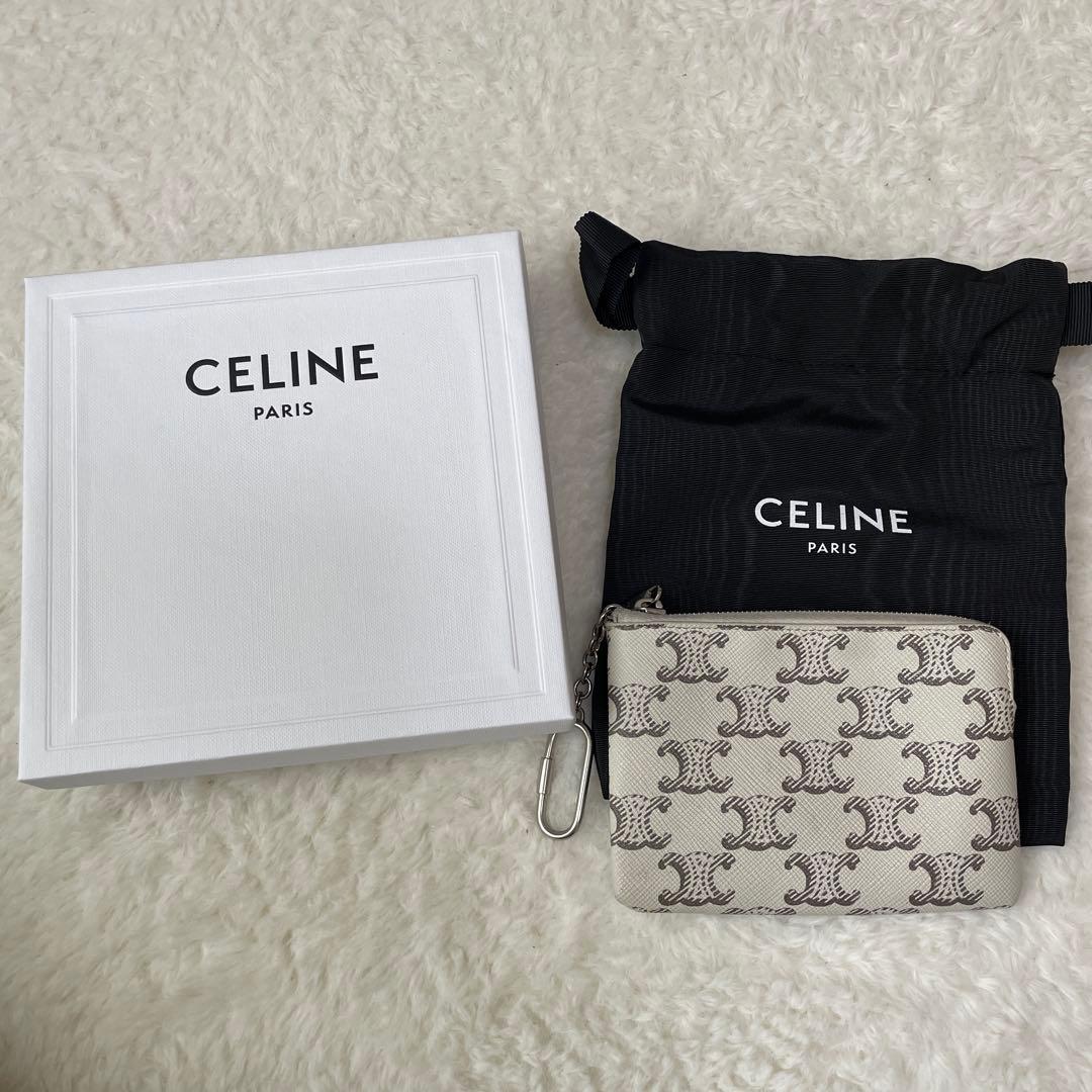 セリーヌ　CELINE カードケース / トリオンフキャンバス ホワイト