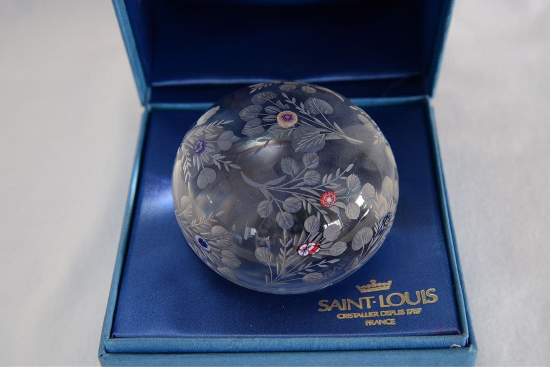 SAINT LOUIS クリスタルガラス ぺーパーウェイト