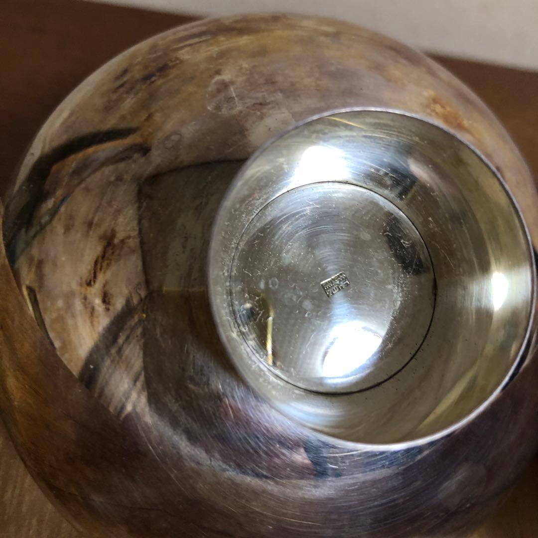 純銀　盃　木箱入り