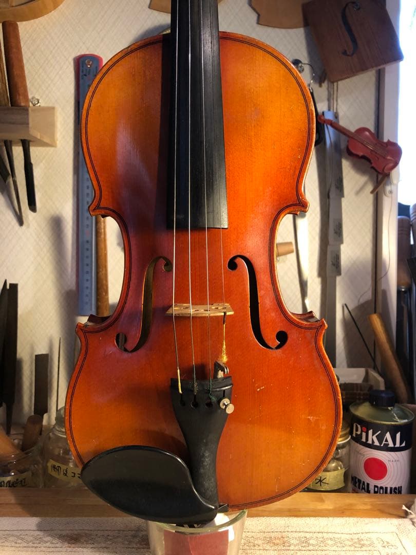 【駒&魂柱調整済】Suzuki分数バイオリンNo330 1/2 1984