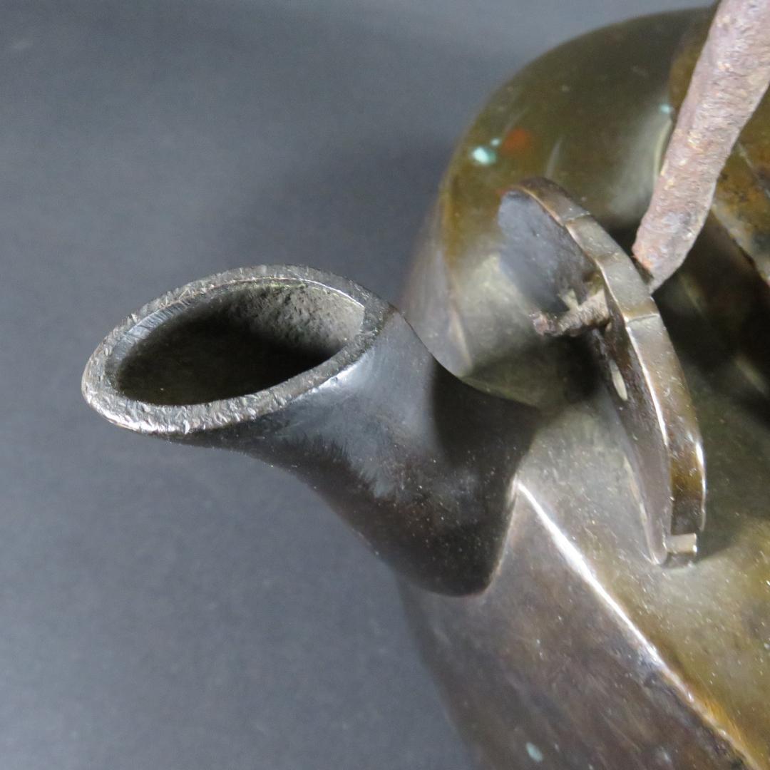 銅ヤカン 薬缶 やかん 銅製 真鍮 三つ足