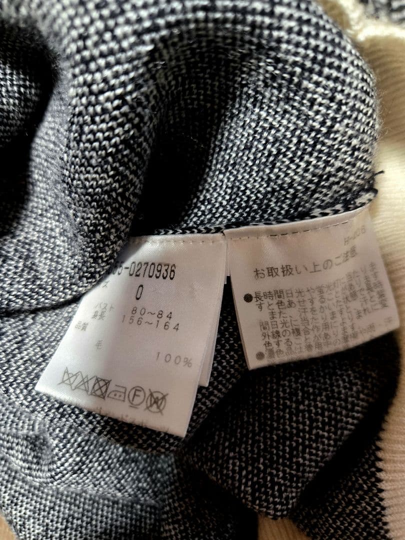 ❣️美品❣️パーリーゲイツPEARLY GATESチェック柄ニットセーター★0