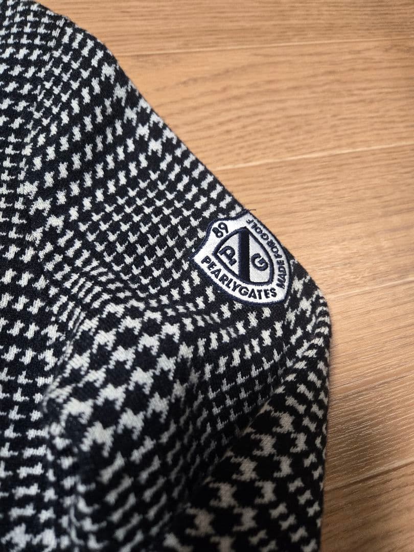 ❣️美品❣️パーリーゲイツPEARLY GATESチェック柄ニットセーター★0