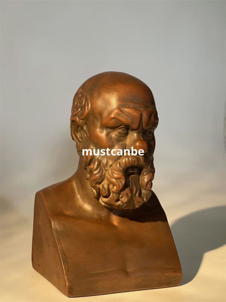 芸術彫刻 ソクラテス頭美術デッサン教具 リビング 装飾 工芸品 置物