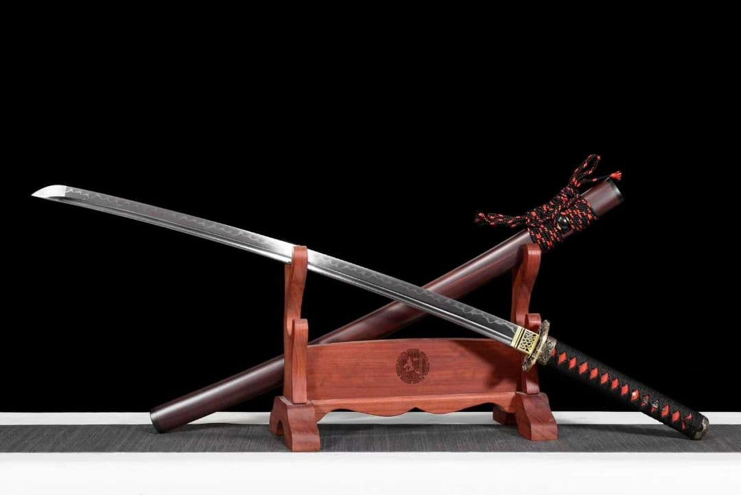 【赤炎の武士】 古兵器 刀装具 日本刀　模造刀 居合刀 武士道 鑑賞用 美術刀