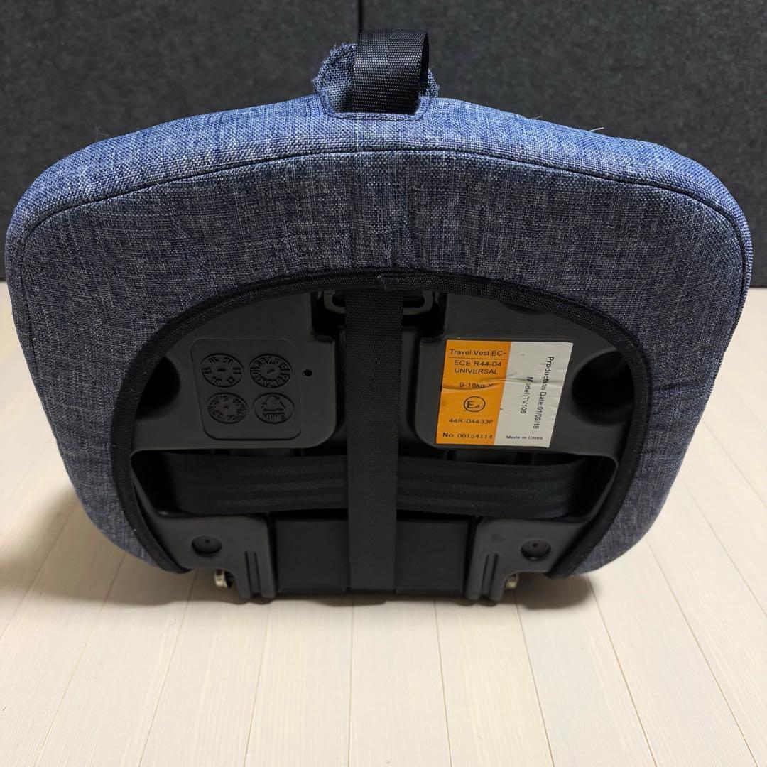 日本育児　トラベルベストECプラス　デニム　チャイルドシート　ジュニアシート