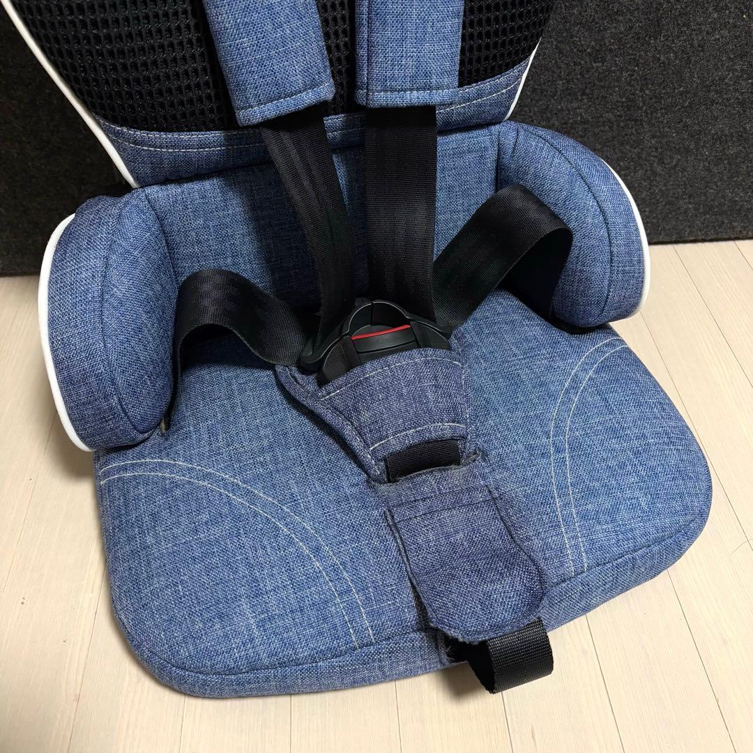 日本育児　トラベルベストECプラス　デニム　チャイルドシート　ジュニアシート