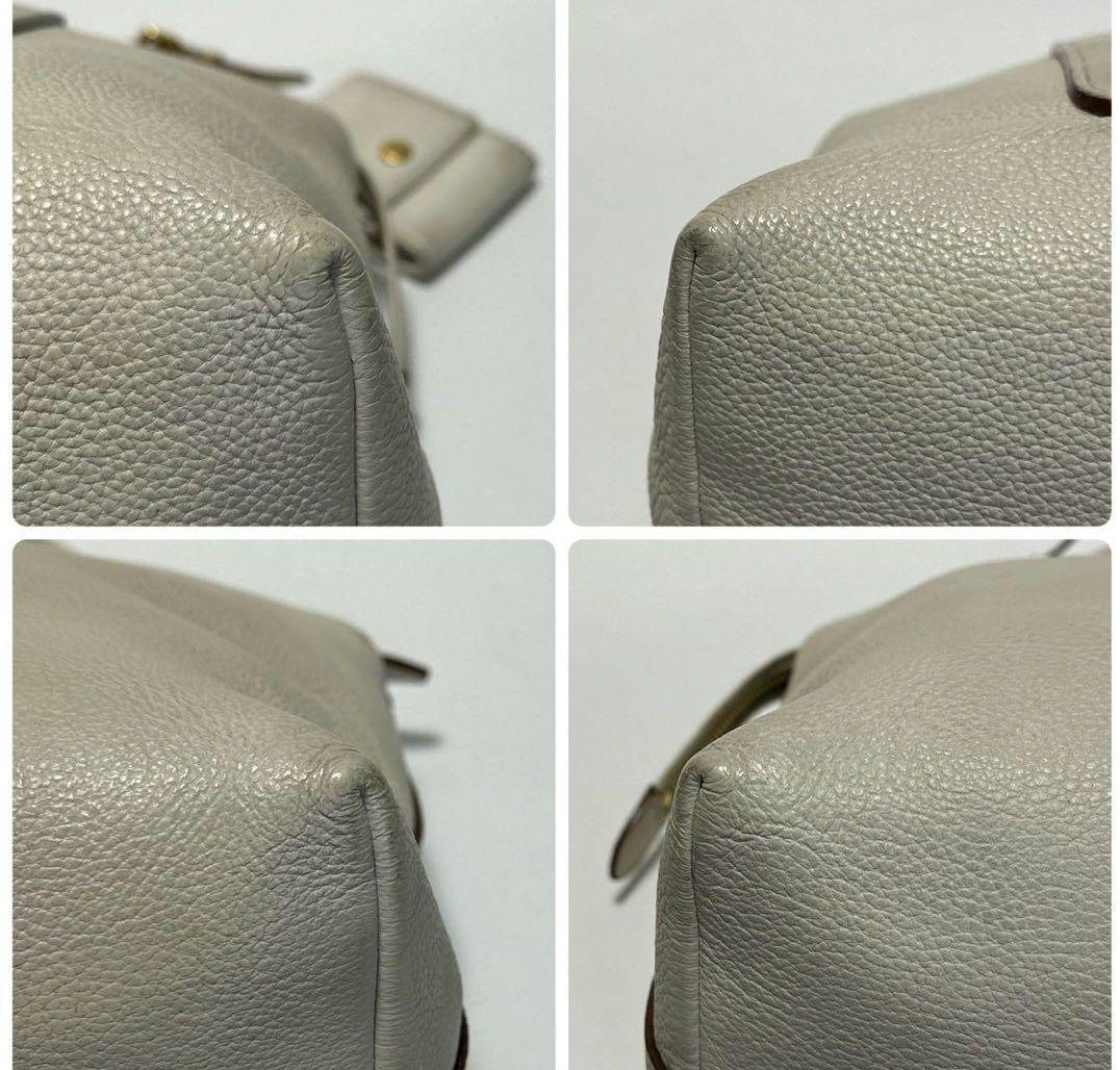 プラダ　ロゴ金具　ヴィッテロ　レザー　シボ革　2wayショルダーバッグ.