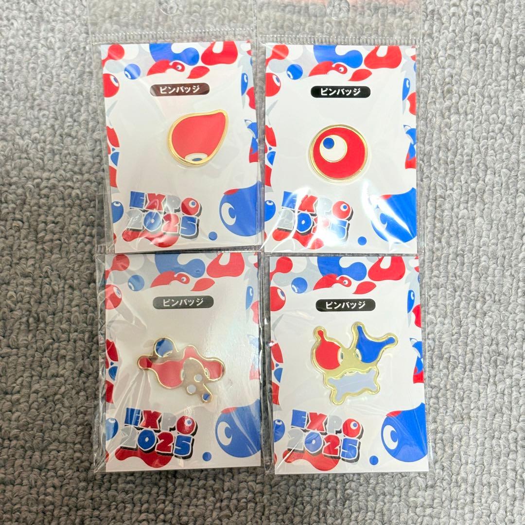 【新品未開封】コミャク　ピンバッジ　4個セット　大阪関西万博　希少品