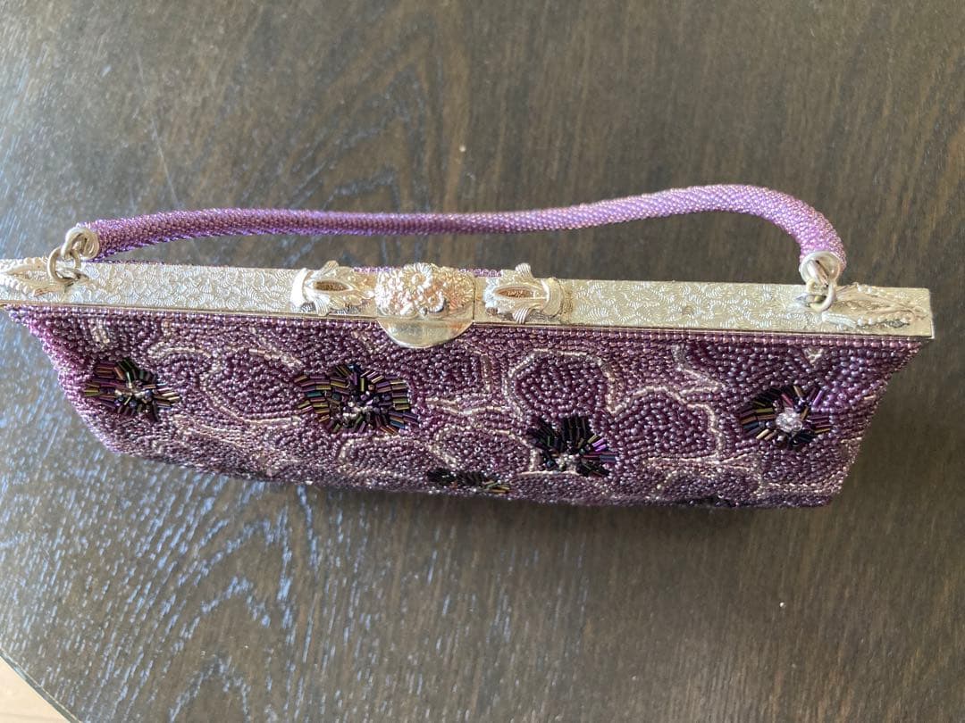和装　ビーズ刺繍 ハンドバッグ　昭和レトロ　アンティーク