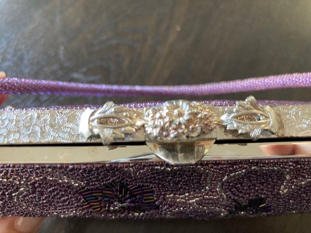 和装　ビーズ刺繍 ハンドバッグ　昭和レトロ　アンティーク