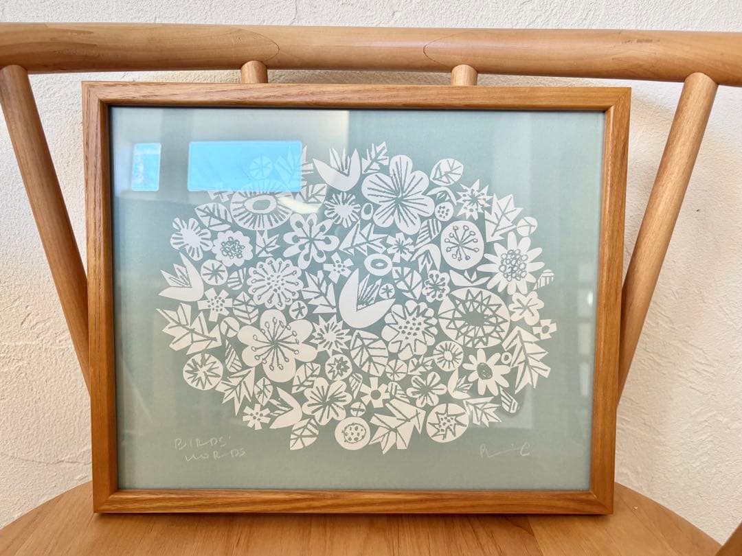 バーズワーズ birds'words シルクスクリーン 廃盤 額付 ポスター