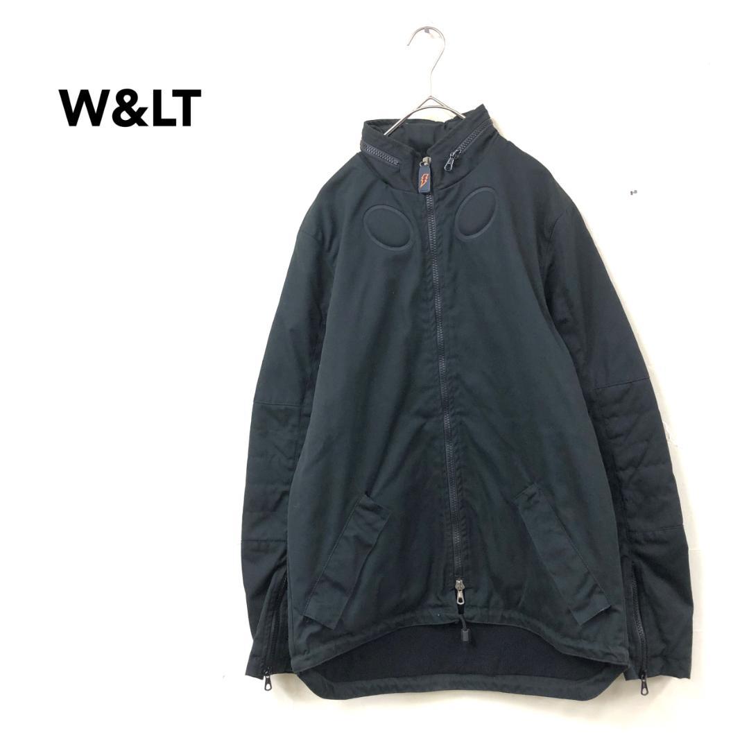 old W&LT ウォルト デザインジャケット ダブルジップ 裏フリース 古着