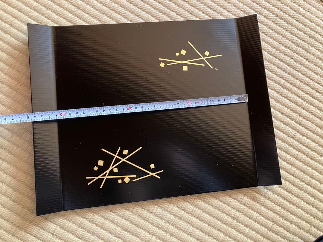 茶道具 象彦　懐石 松葉　折れ敷き盆 吹上盆 給仕盆　5枚