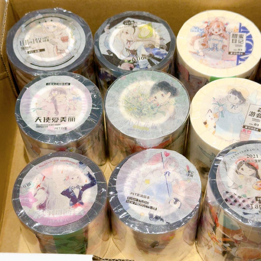 ユ*ナ様 【かわいい女の子セット】人物マステ 海外マステ 新品 13巻 まとめ売