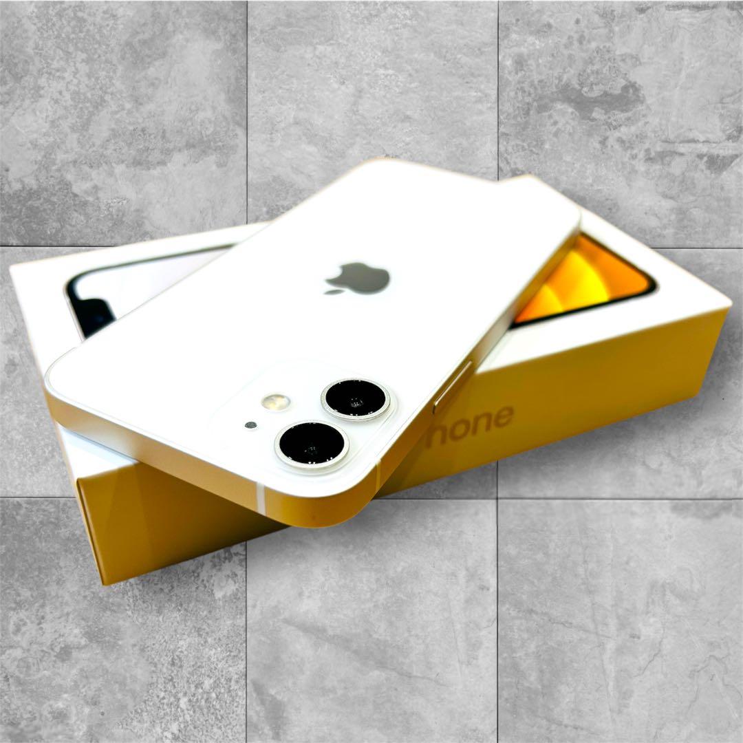 【極美品】iPhone 12 mini 本体 128GB SIMフリー ホワイト