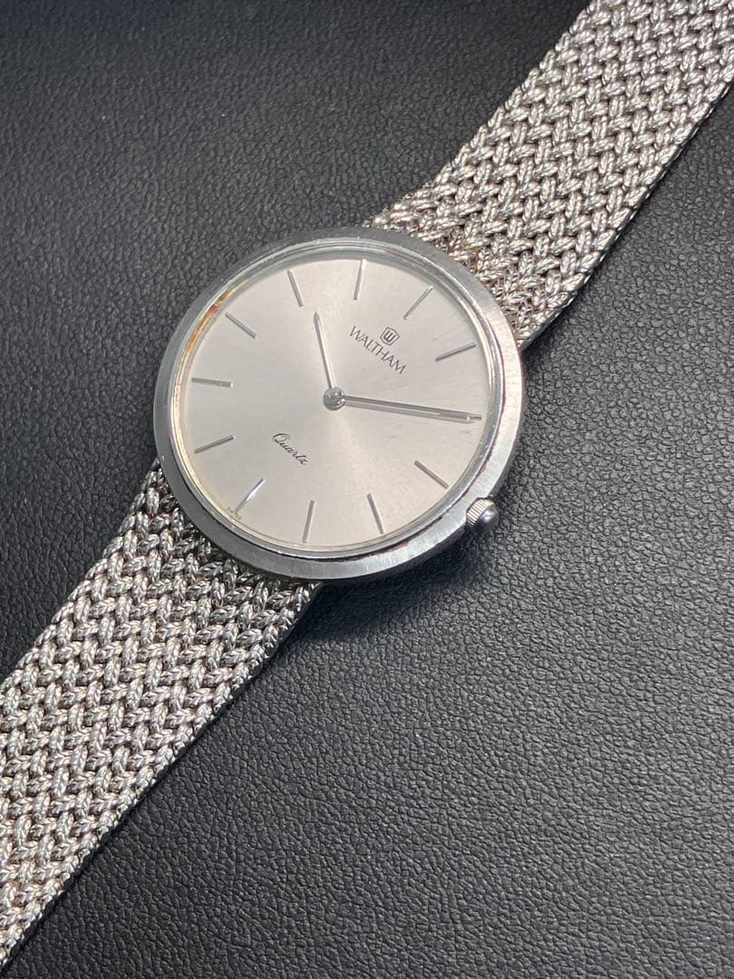 【Waltham/ウォルサム】シルバー スイス 42590.26 新品電池