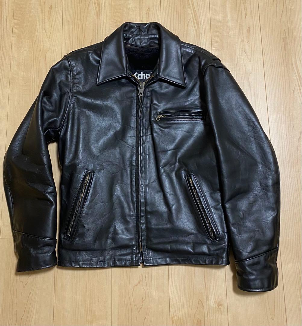 Schott シングルライダースジャケット AT101 サイズ38
