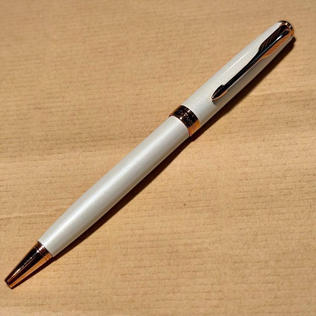 パーカー ソネット 油性ボールペン パールPGT 美品 定価22000円