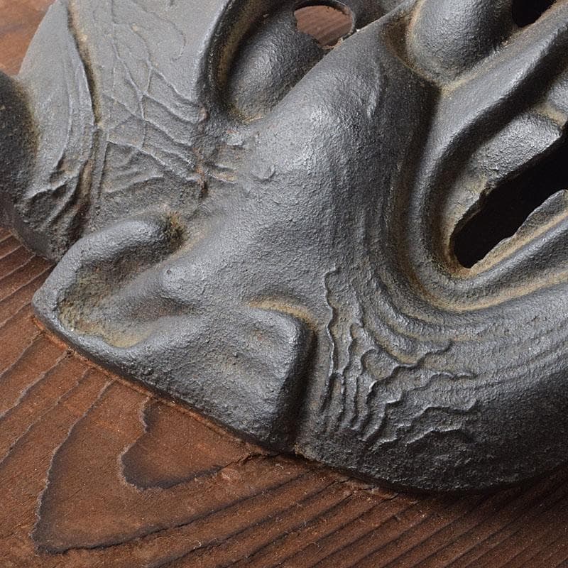 南部鉄器　能面　お面　般若　壁掛　C　7564C