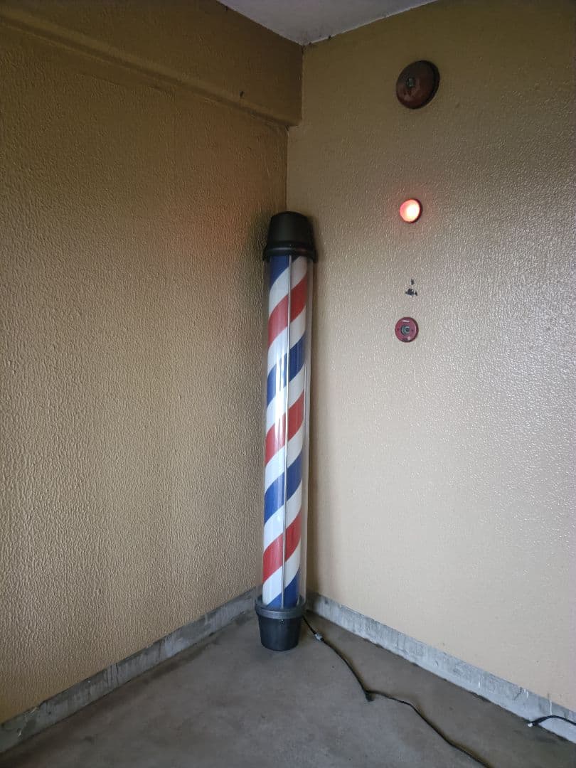 整備済 中古 大阪サイン M-201サインポール ブラケット理容 床屋 24