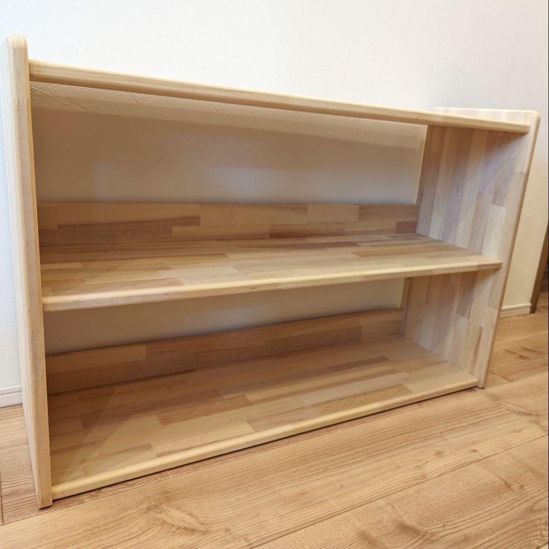 C　絵本棚　木製棚　✨　リビングボード　本棚　ハンドメイド　モンテッソーリ