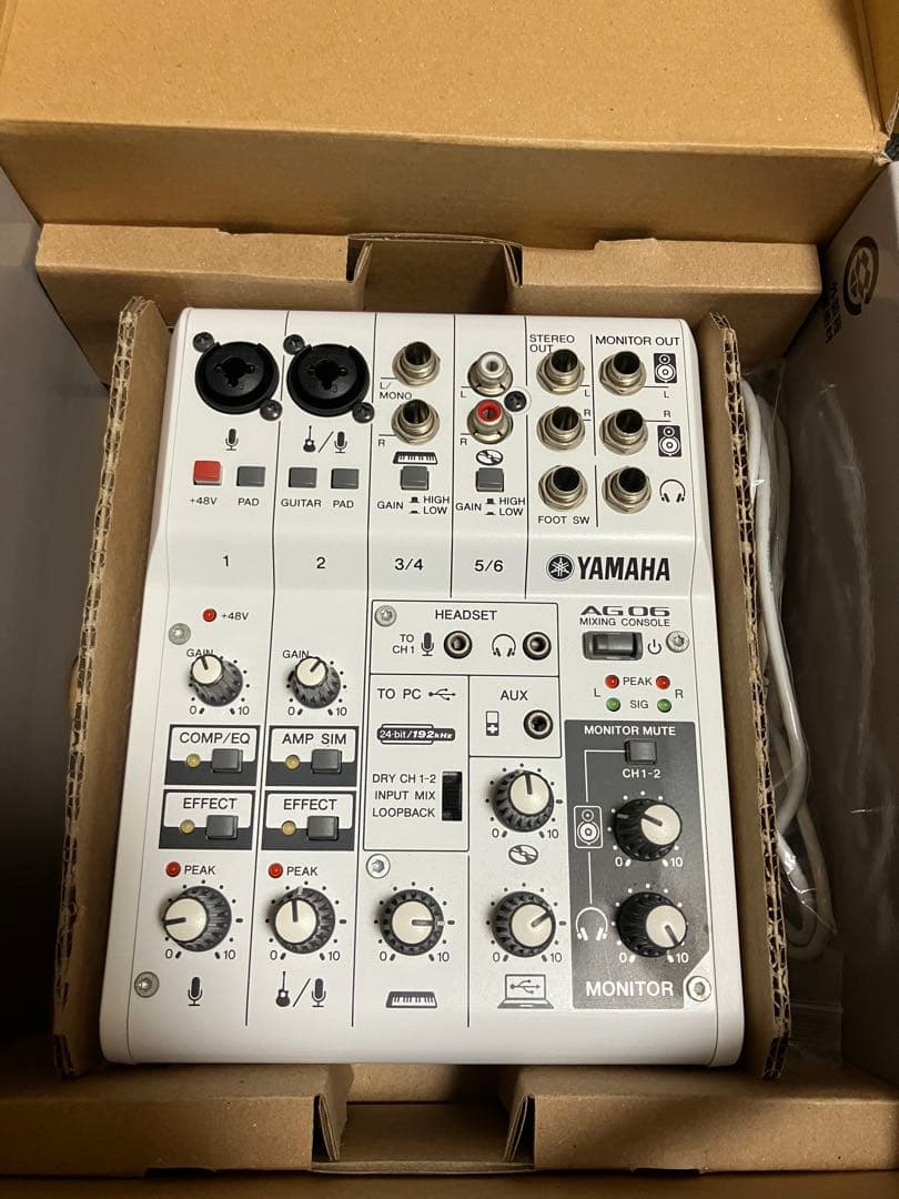 【美品】YAMAHA AG06 オーディオインターフェイス