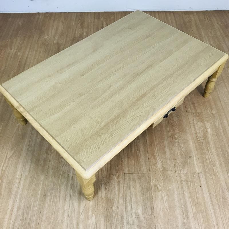 【新品】 レトロで気品のある　折れ脚こたつ120NA　【アウトレット】