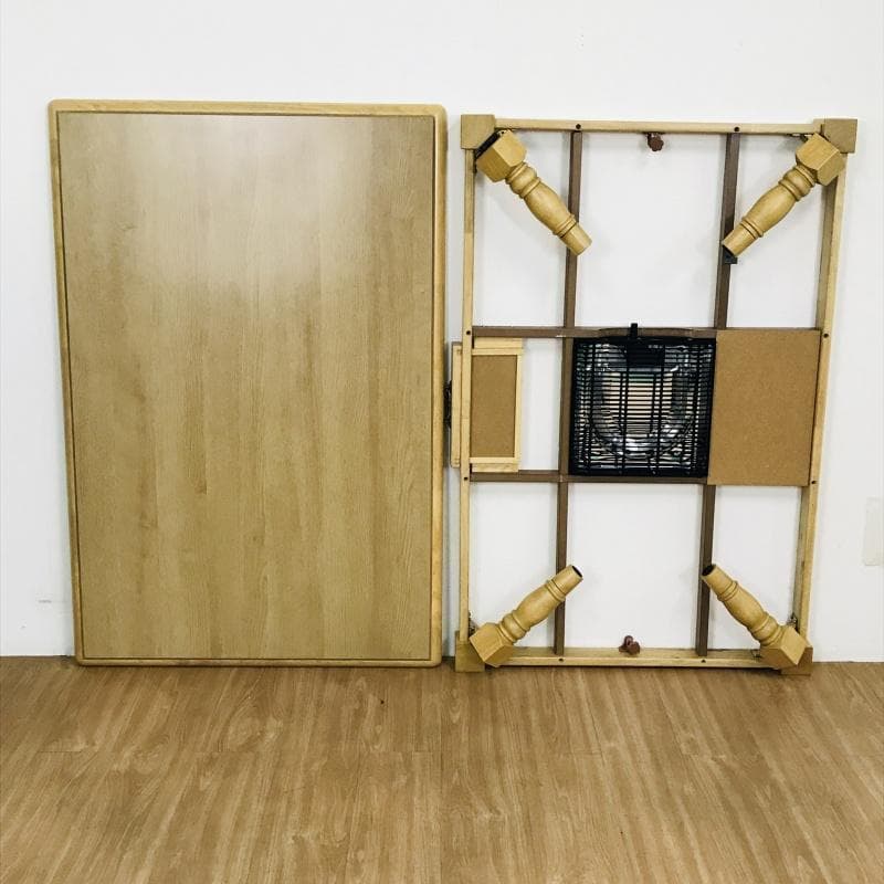 【新品】 レトロで気品のある　折れ脚こたつ120NA　【アウトレット】