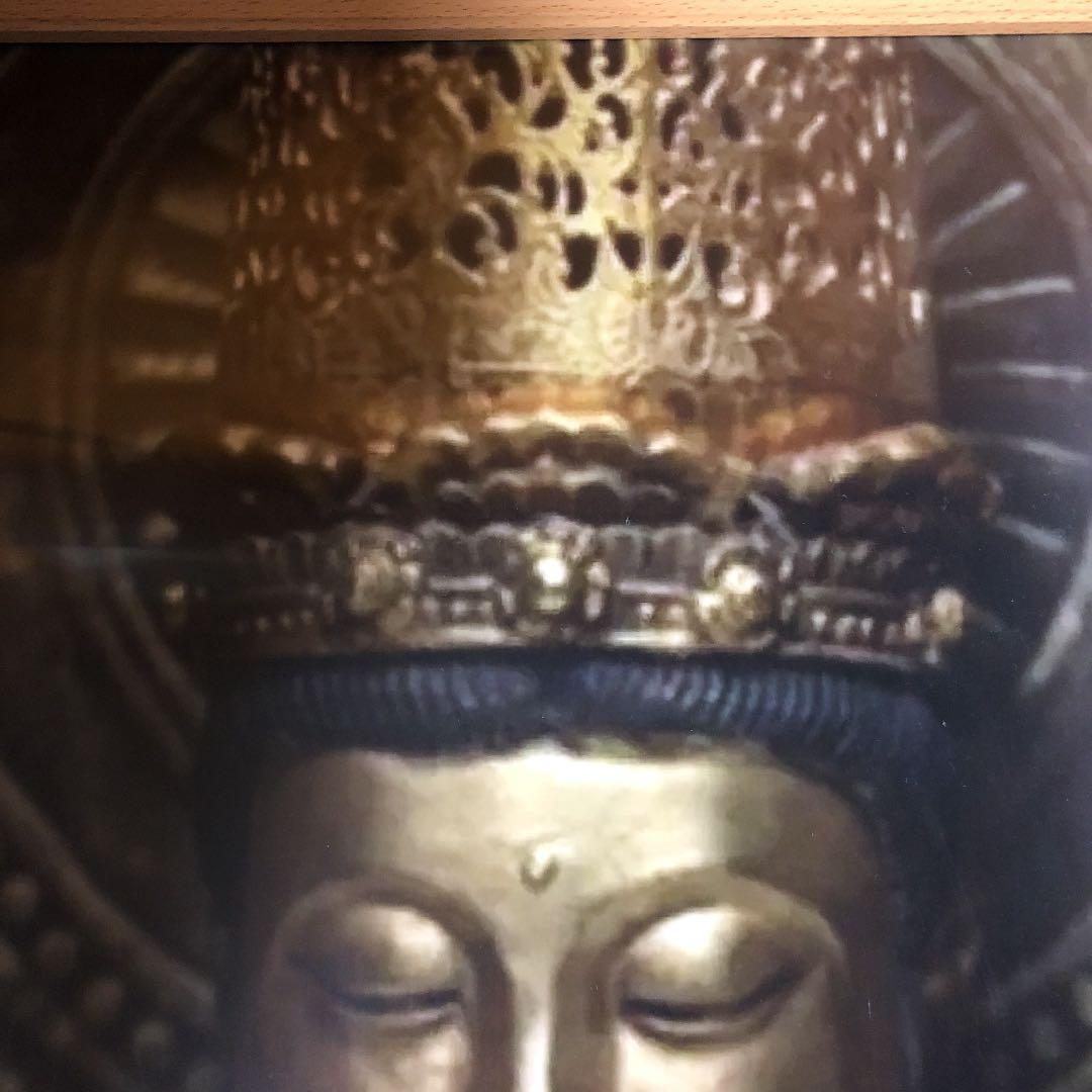 極上…‼️大日如来仏像坐像‼️写真A2サイズ…正面写真撮影‼️写真フレーム付き…