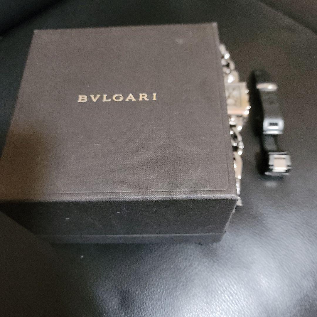 ブルガリレコッタロゴ49sクォーツ腕時計 電池式ステンレススチール シルバー