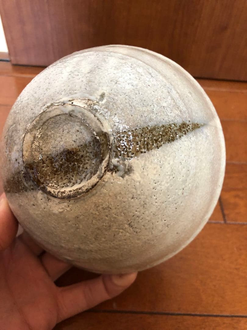 杉本貞光　粉引　平茶碗