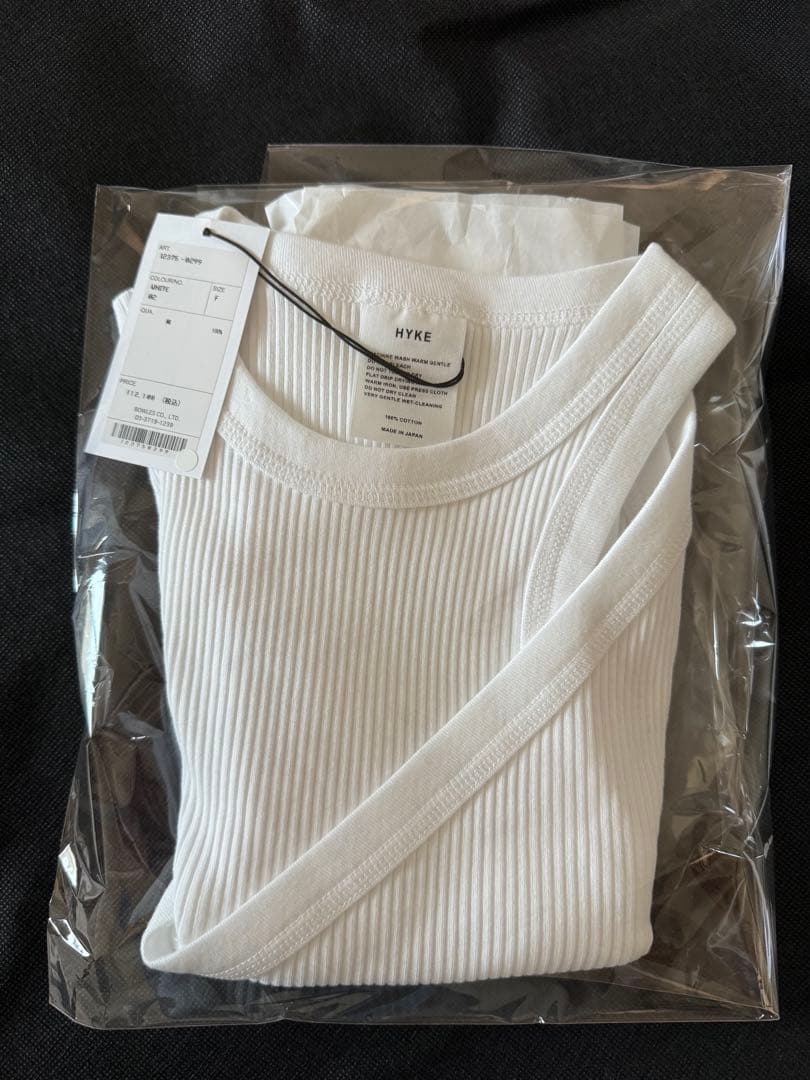 HYKE ダブルショルダー タンクトップ 12375