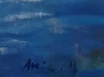 山本亜稀、「ポルト・フィーノ」、希少画集の額装画、四季、風景、人気作品