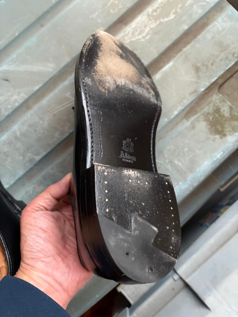 Alden ブラック ドレスシューズ