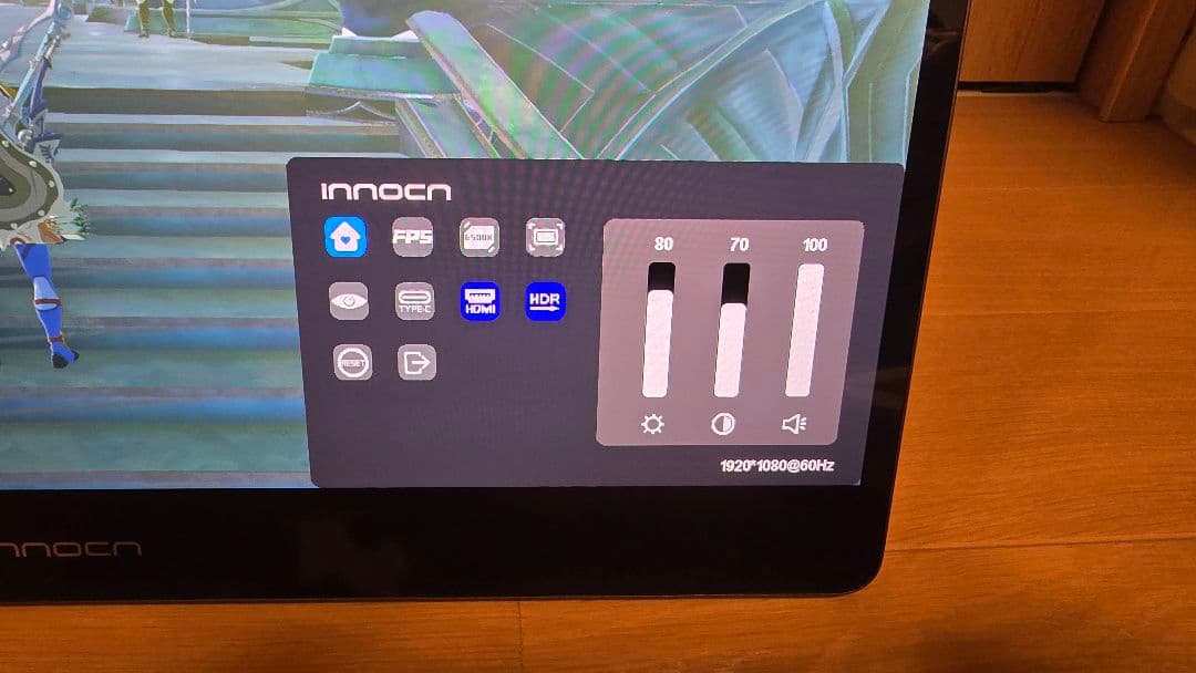 innocn15A1Fモバイルモニター フルHD 有機ELパネル